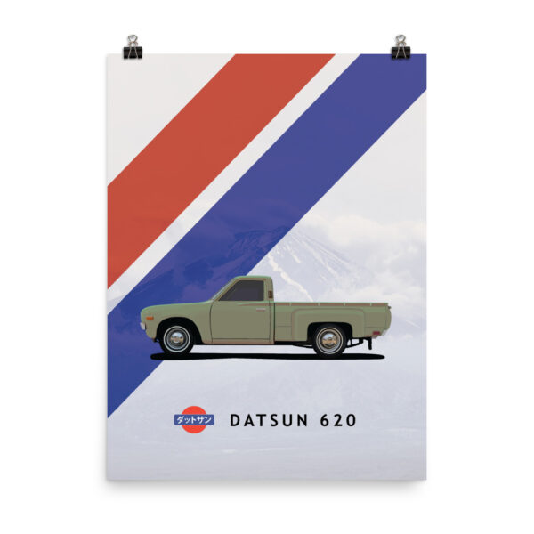 Datsun 620 Poster - Mt. Fuji - Green Dually