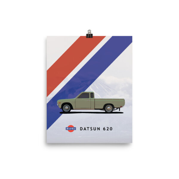 Datsun 620 Poster - Mt. Fuji - Green King Cab - Image 2